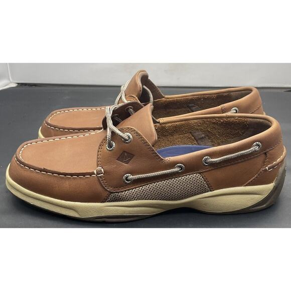 Sperry Top-Sider Intrepid 2 Eye Brown Leather Boat Shoes Mens 10 Fast Shipping main image 11